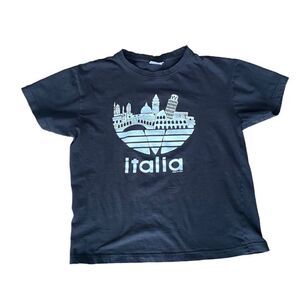 Italy Italia Souvenir T Shirt Black Small